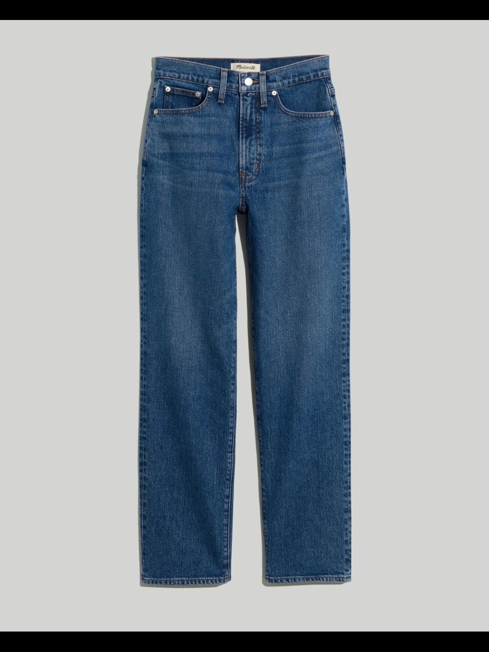 Madewell The Perfect Vintage Straight Jean Size 30 Medium Wash High Rise